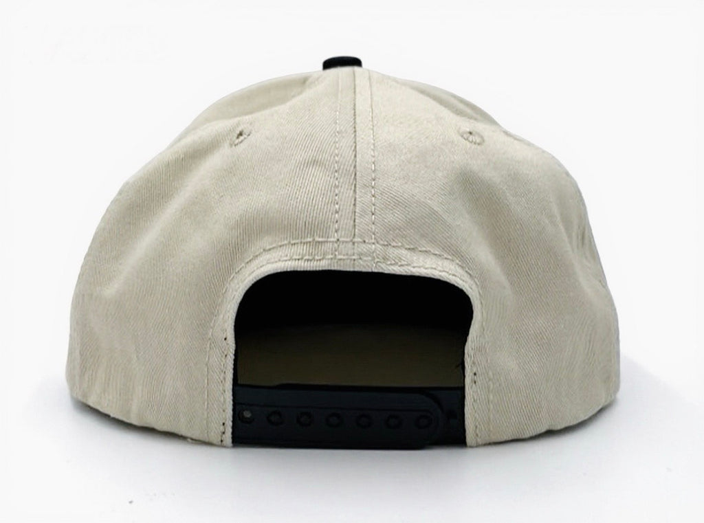 Short Brim Snapback - Yak on Black