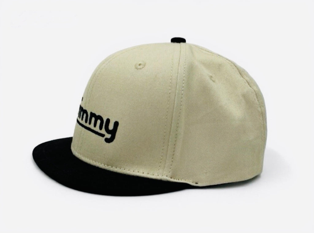 Short Brim Snapback - Yak on Black