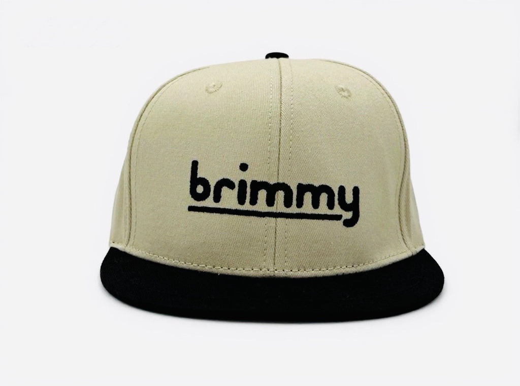 Short Brim Snapback - Yak on Black